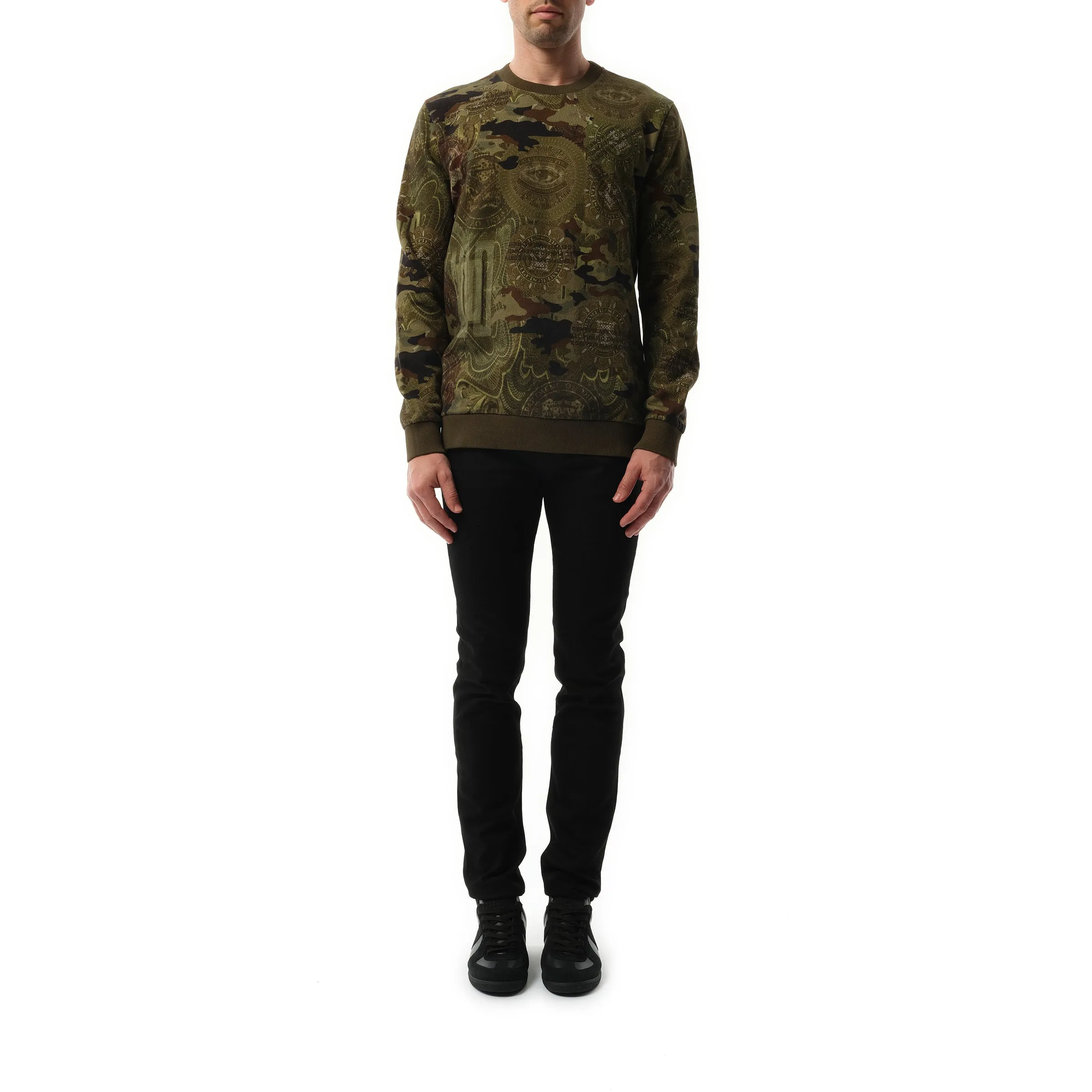 Podium Dollar Sweatshirt in Khaki sold by MARAIS product image thumbnail 4