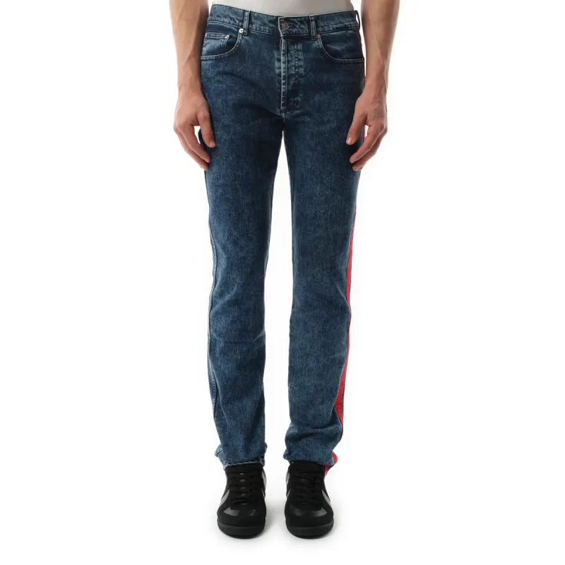 Stretch Denim Pants in Blue sold by MARAIS