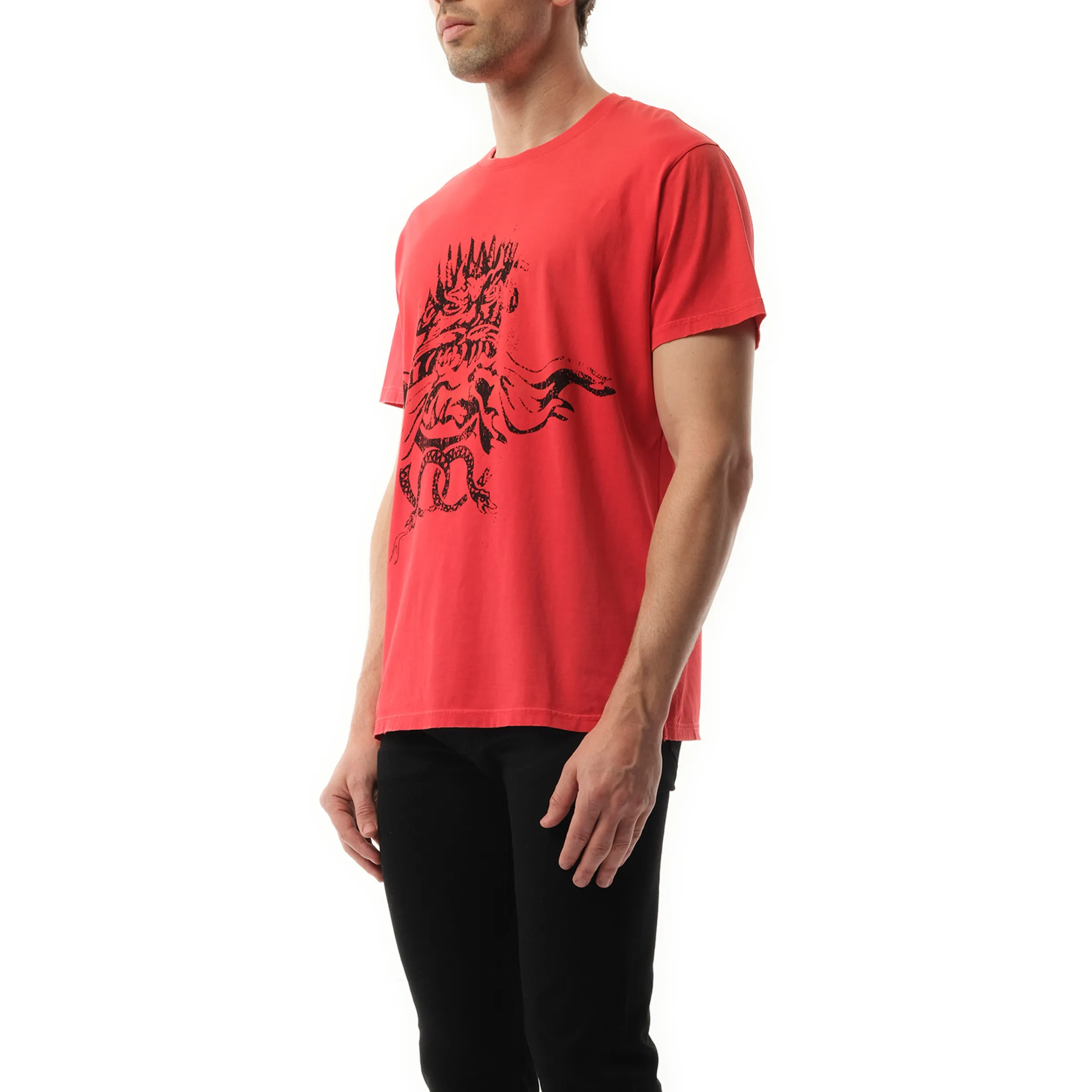 4G Snake Oversize T-Shirt in Red sold by MARAIS product image thumbnail 5