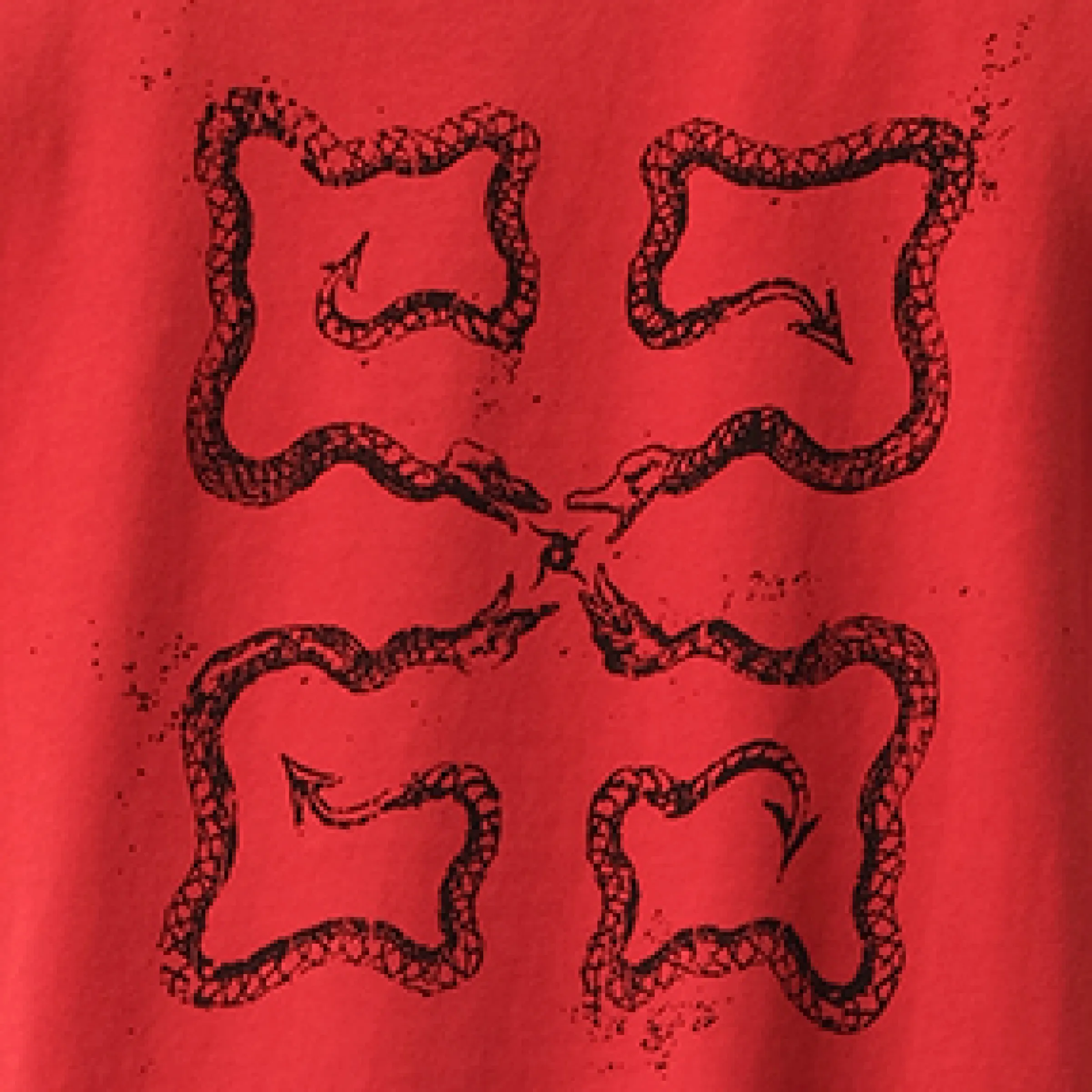 4G Snake Oversize T-Shirt in Red sold by MARAIS product image thumbnail 3