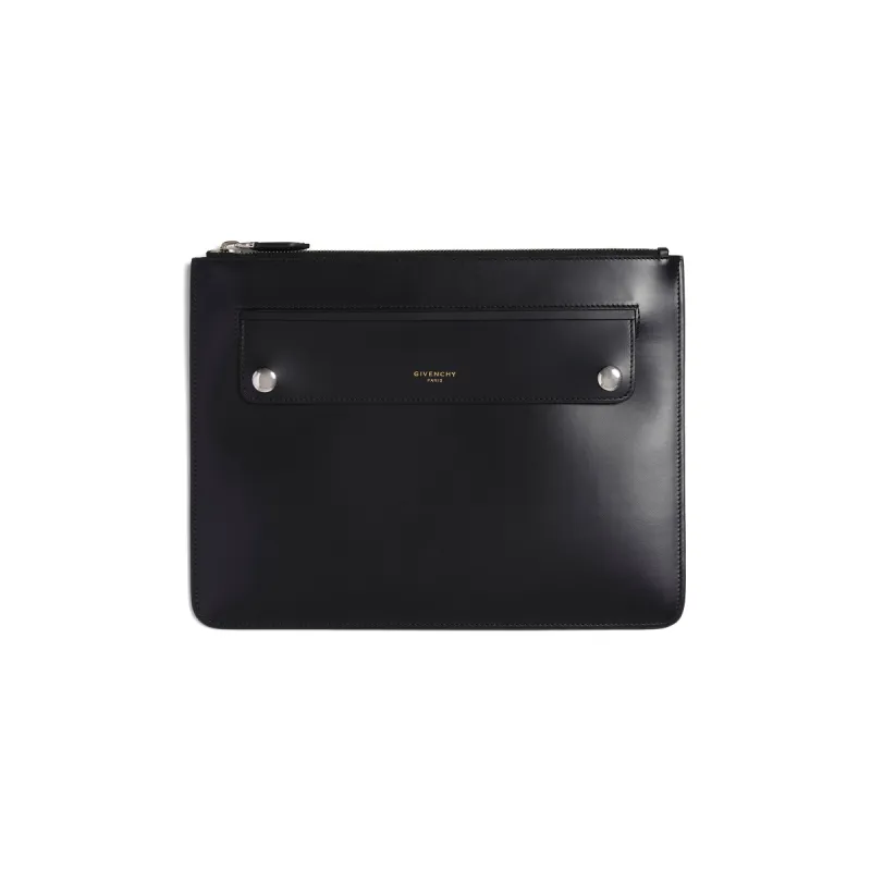 Podium Snaps Zip Large Pouch in Black sold by MARAIS