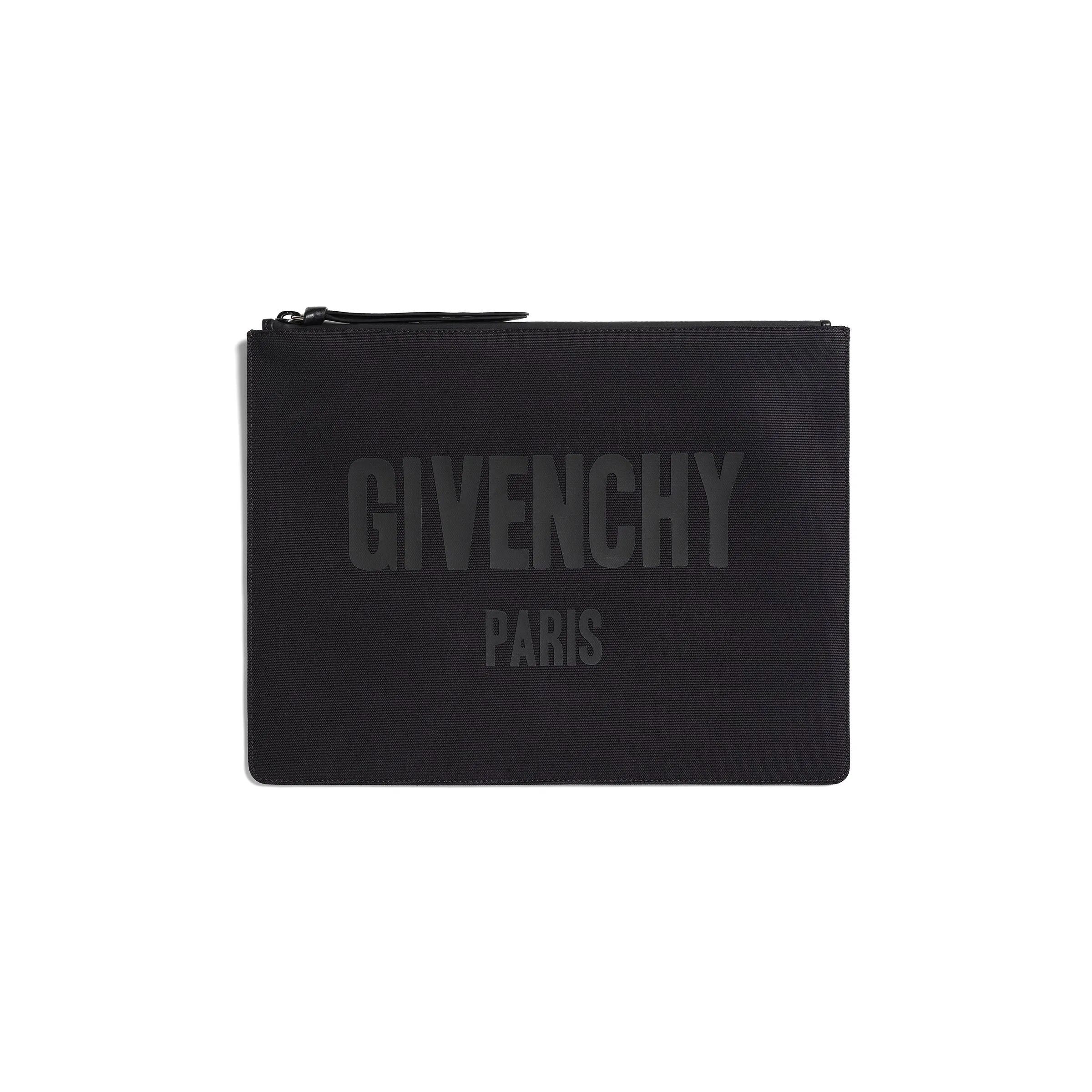 Podium Logo Zip Large Pouch in Black sold by MARAIS