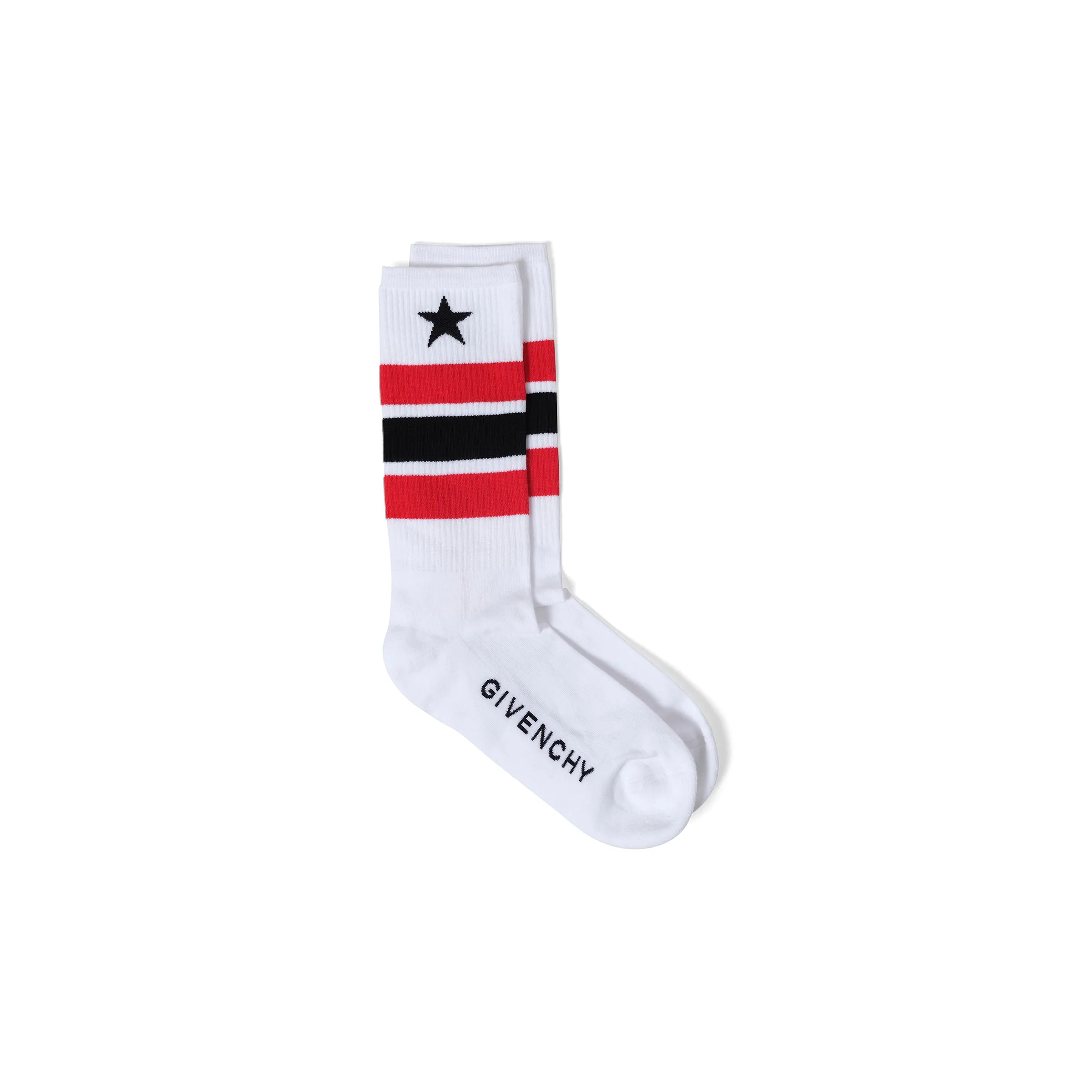 Star Socks in White/Red sold by MARAIS product image thumbnail 3