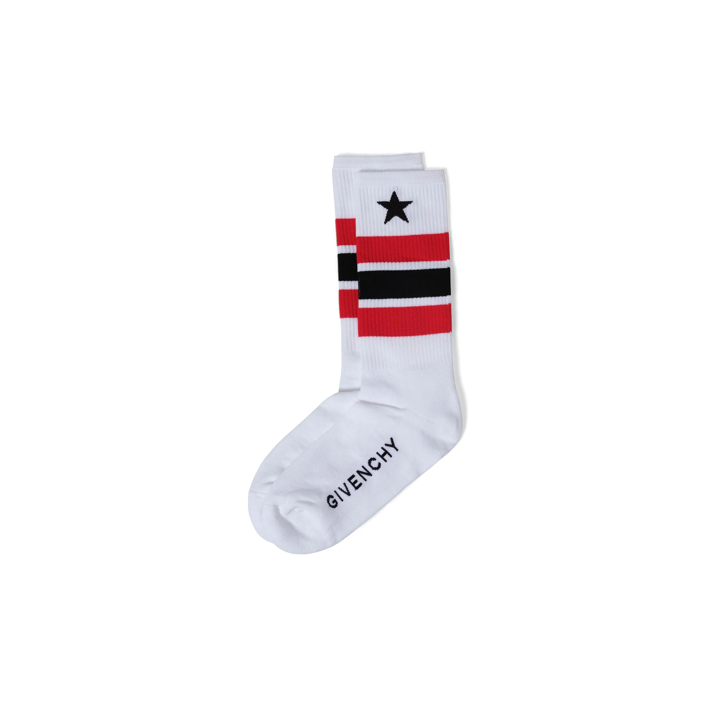 Star Socks in White/Red sold by MARAIS