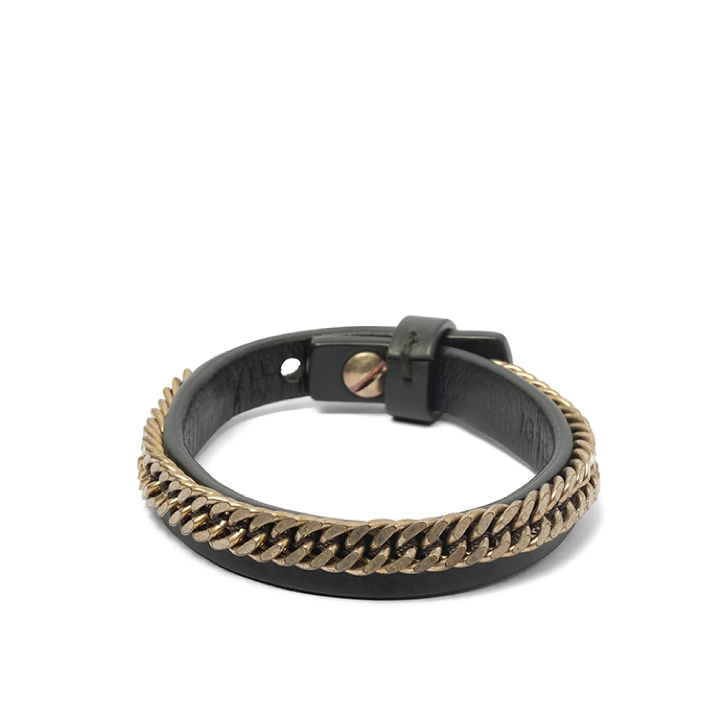 Brac Leather Chain in Black sold by MARAIS