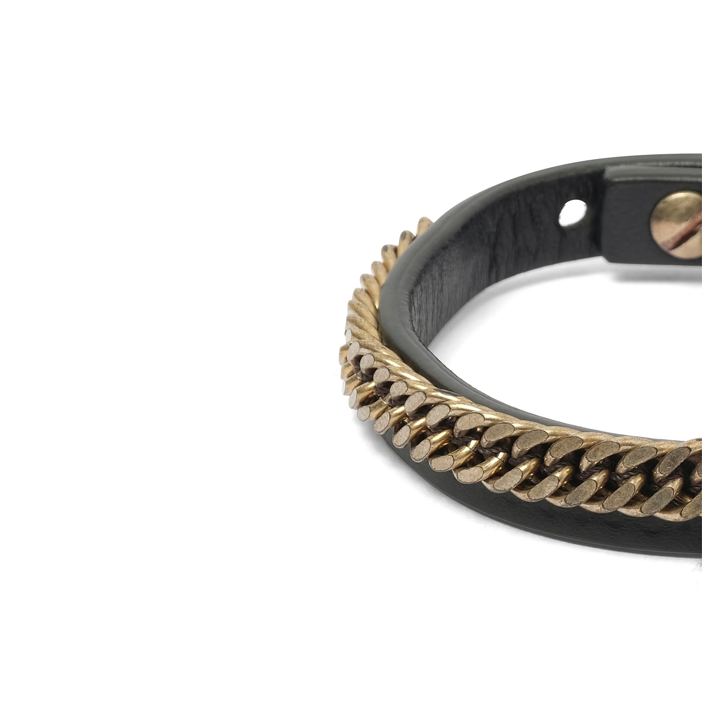 Brac Leather Chain in Black sold by MARAIS product image thumbnail 2