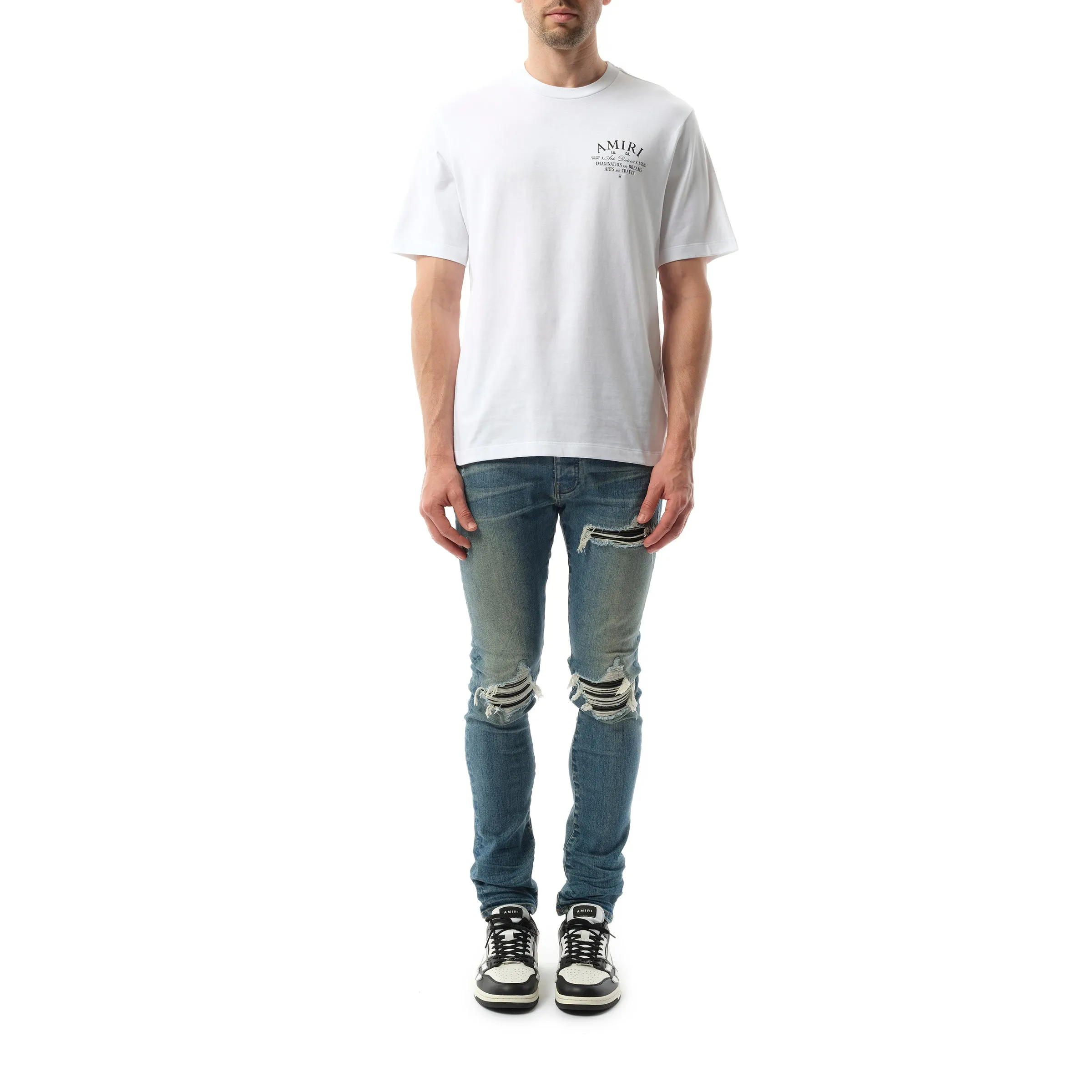 Amiri Arts District T-Shirt in White sold by MARAIS product image thumbnail 4