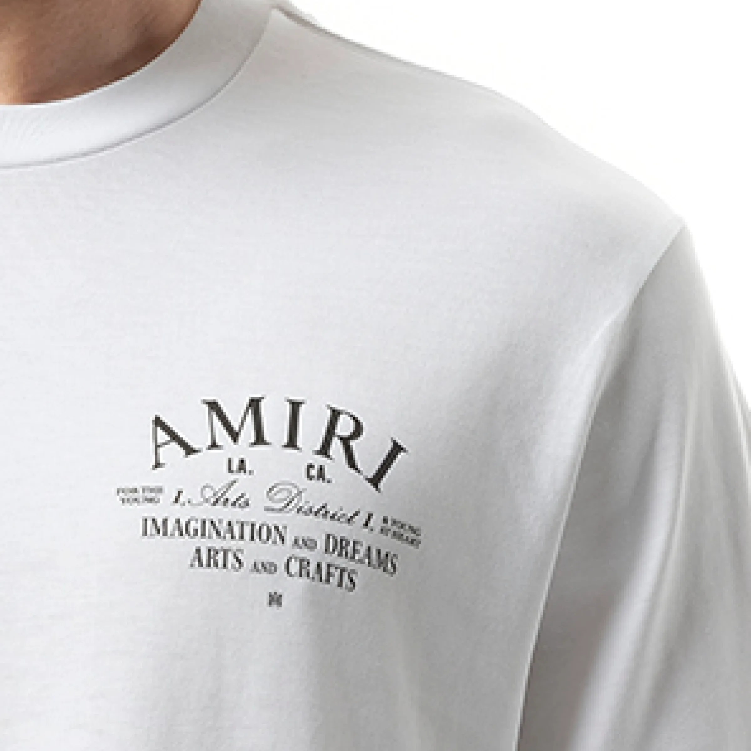 Amiri Arts District T-Shirt in White sold by MARAIS product image thumbnail 3