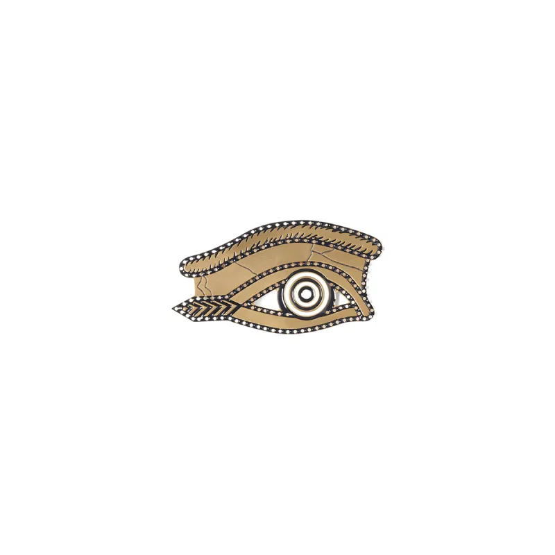 Egyptian Eye Small Brooch in Gold sold by MARAIS