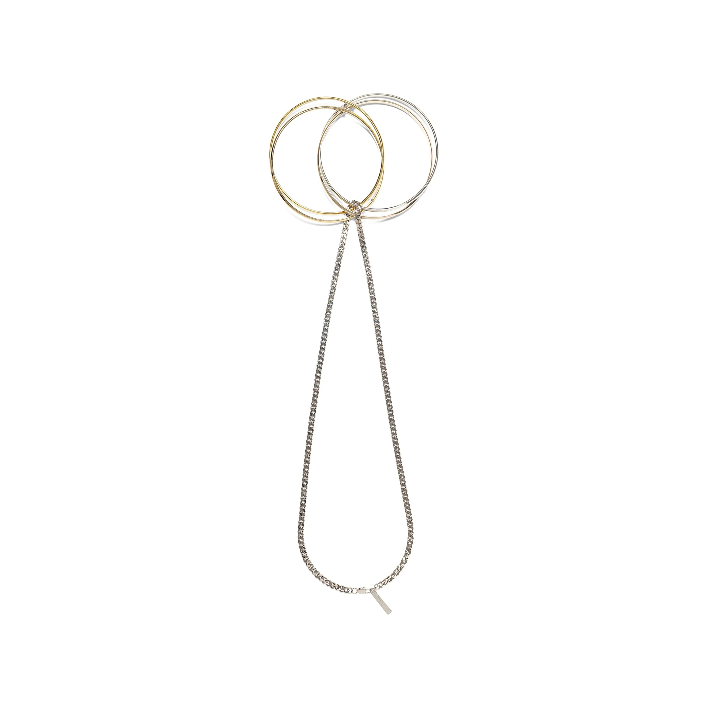 Multi-Ring Necklace in Gold sold by MARAIS