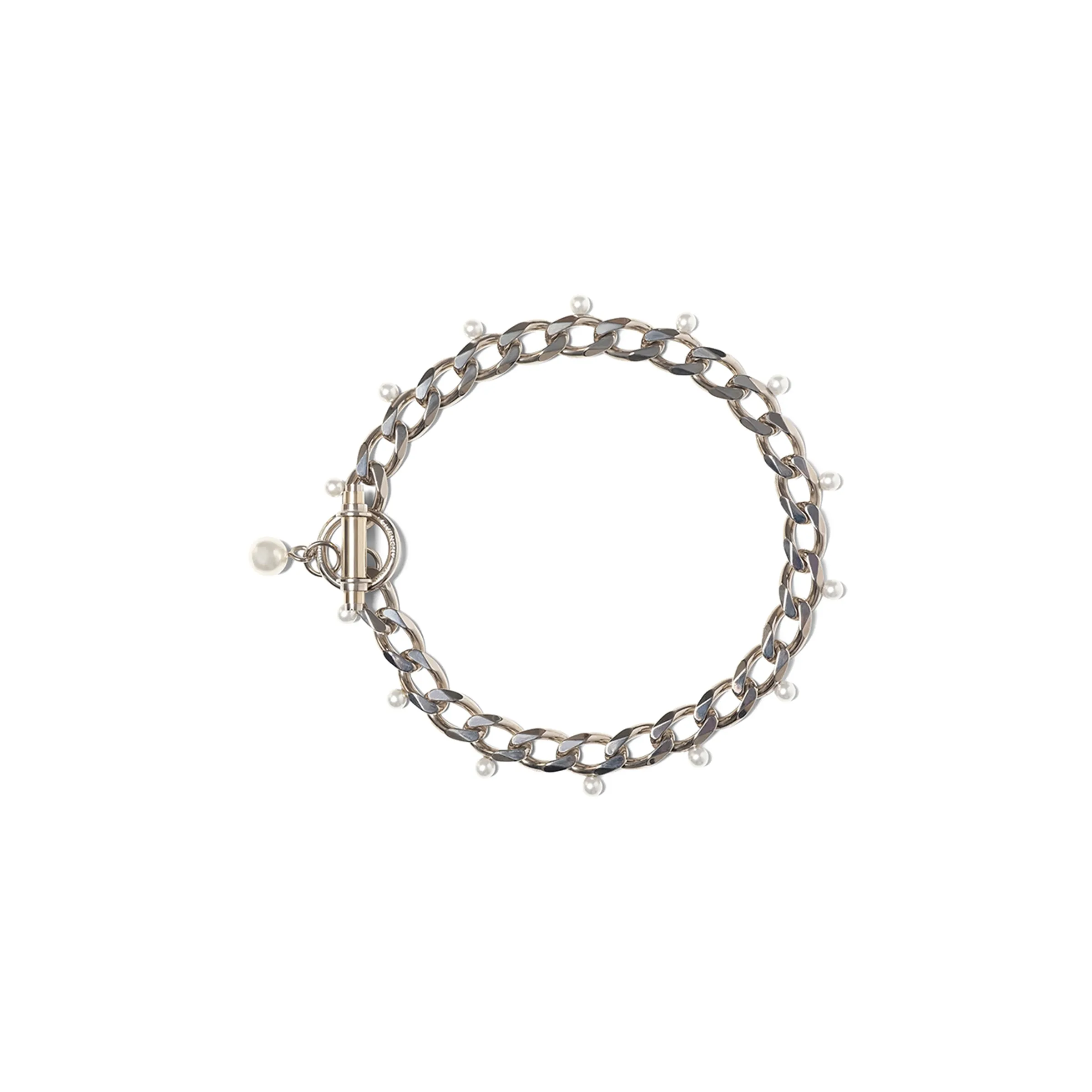 Obsedia Pearl Necklace in Silver sold by MARAIS