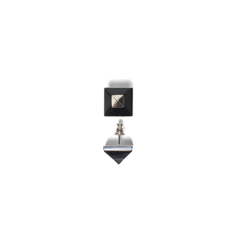 Pyramide Earrings in Silver made by Givenchy