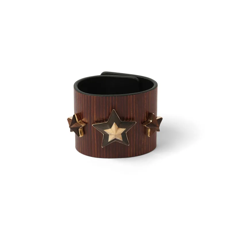 Large Cuff W/ Star in Brown sold by MARAIS