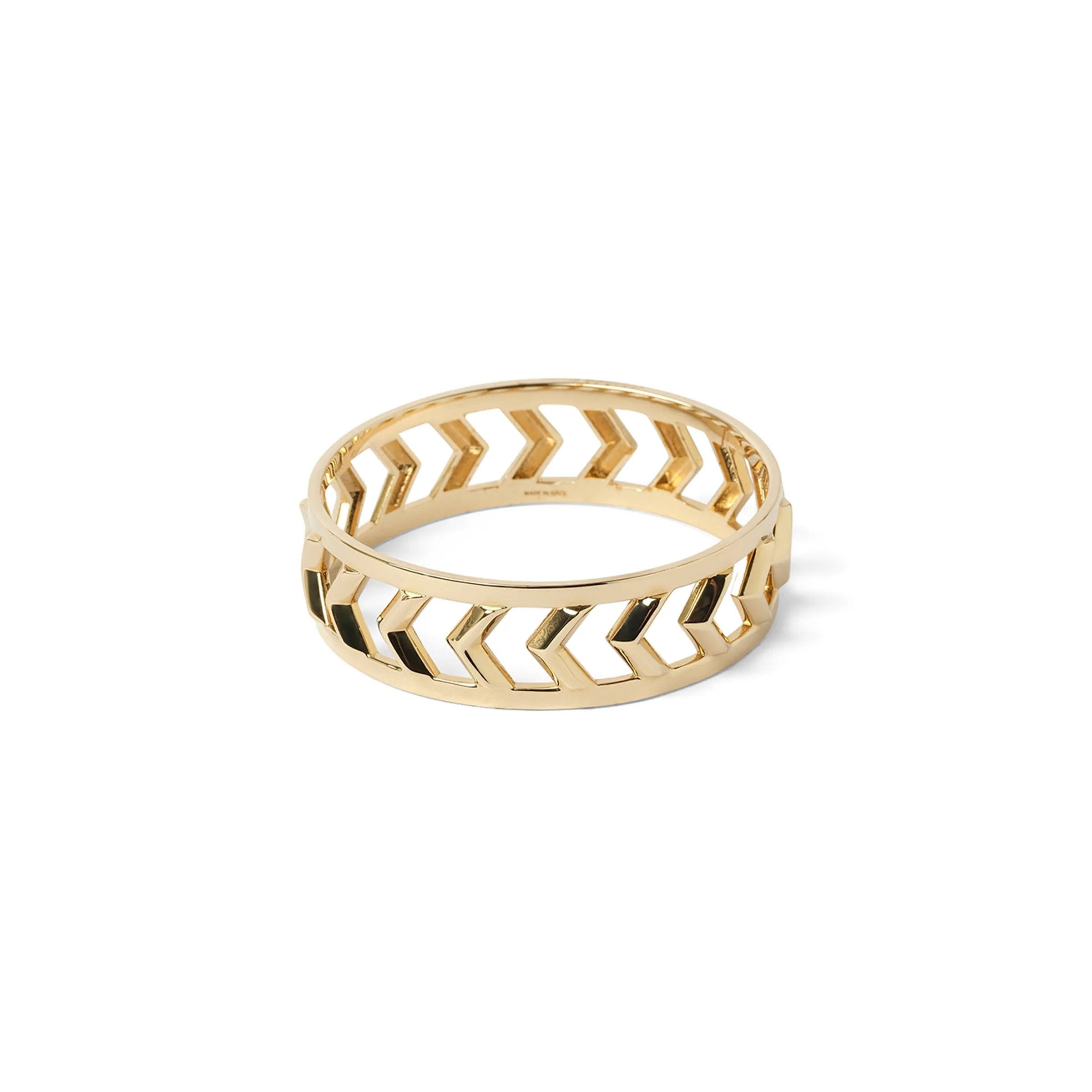Medium Chevrons Bracelet in Gold sold by MARAIS