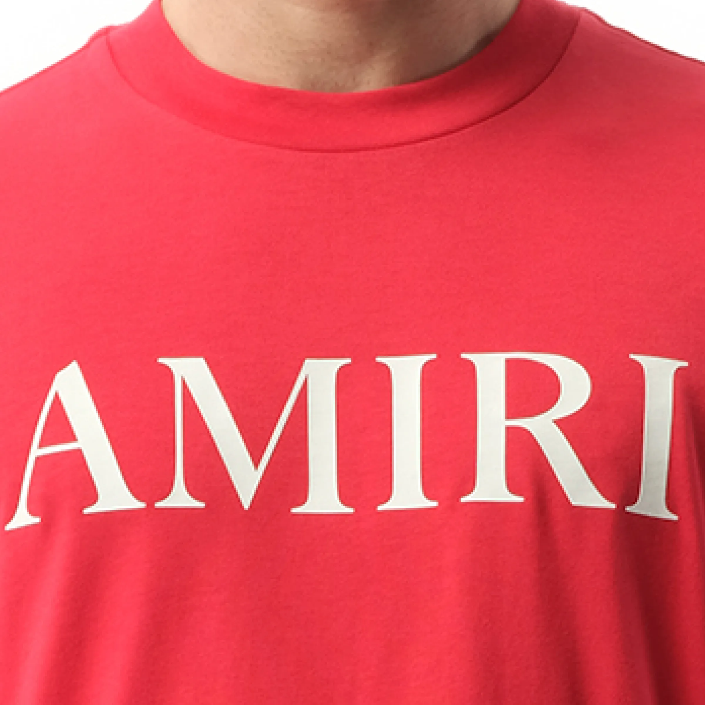 Amiri Core Logo T-Shirt in Red sold by MARAIS product image thumbnail 3