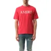 Amiri Core Logo T-Shirt in Red sold by MARAIS