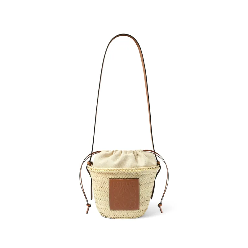 Classic Drawstring Bucket in Natural/Tan sold by MARAIS