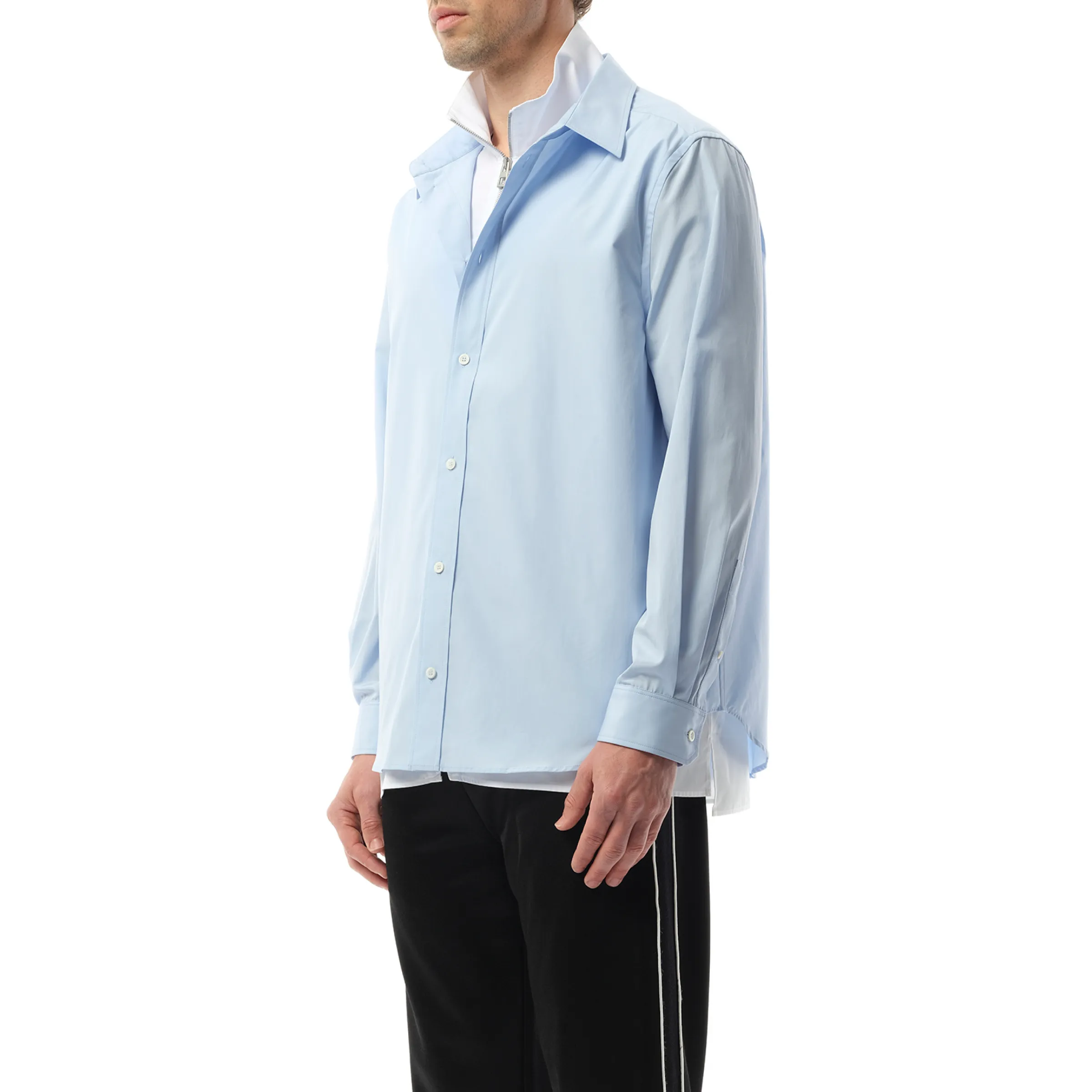 Hybrid Shirt in Light Blue/White sold by MARAIS product image thumbnail 5