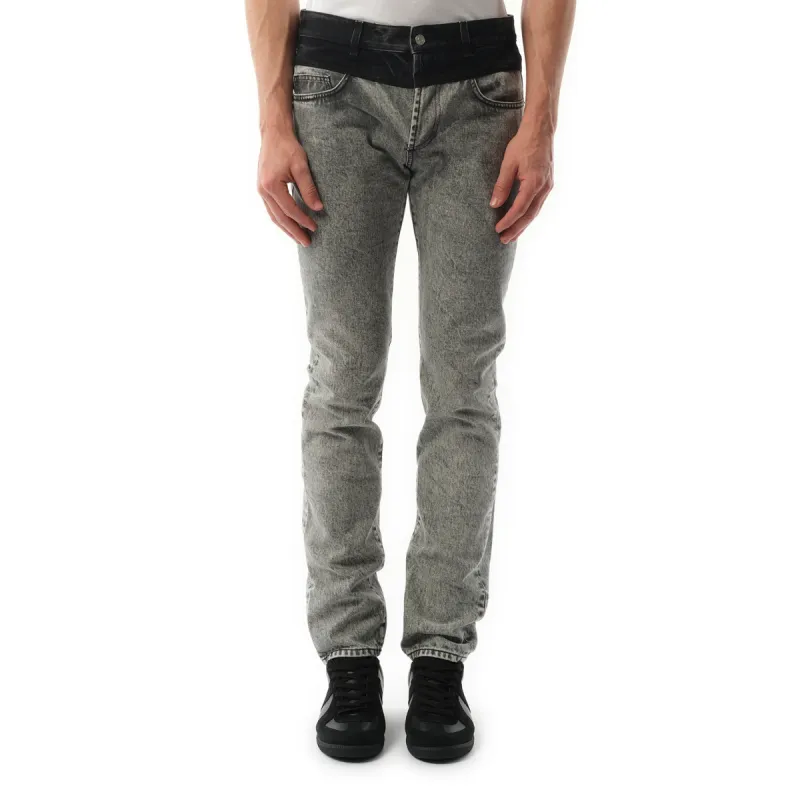 Slim Fit Jeans Black/Grey sold by MARAIS