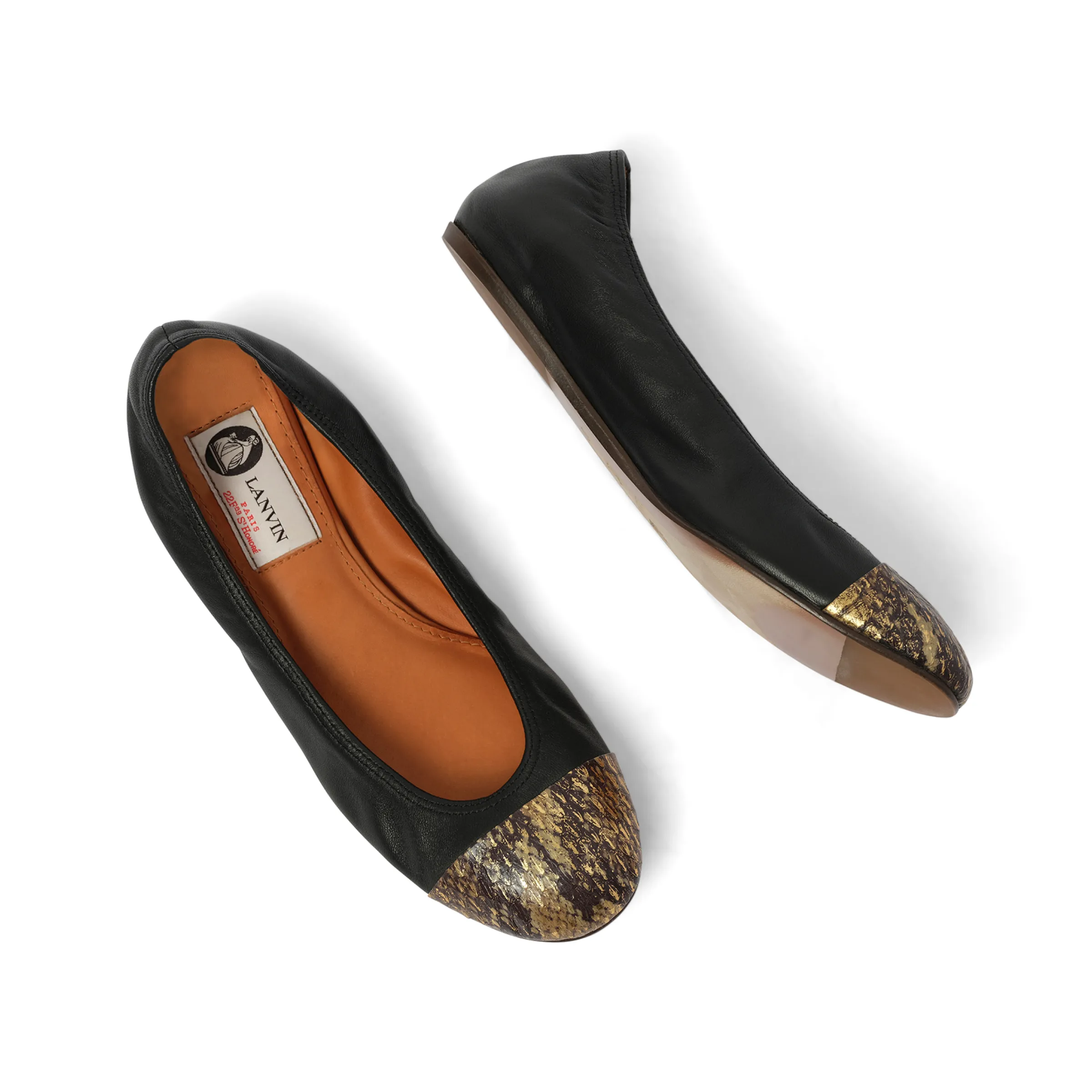 Captoe Ballerina in Black sold by MARAIS product image thumbnail 4