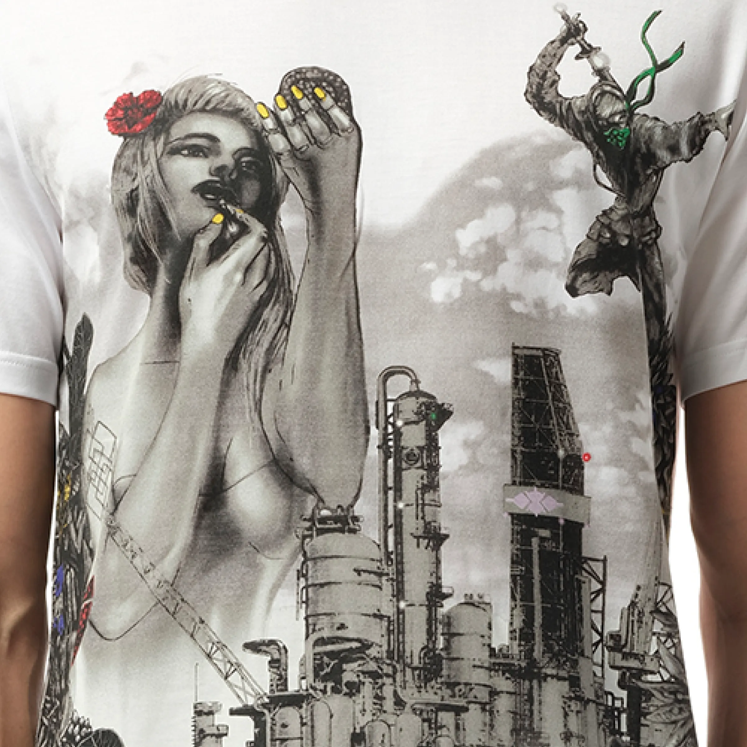 Reflnery T-Shirt in White sold by MARAIS product image thumbnail 2
