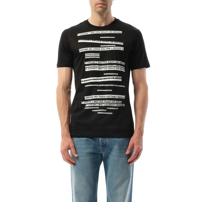 Print T-Shirt in Black sold by MARAIS