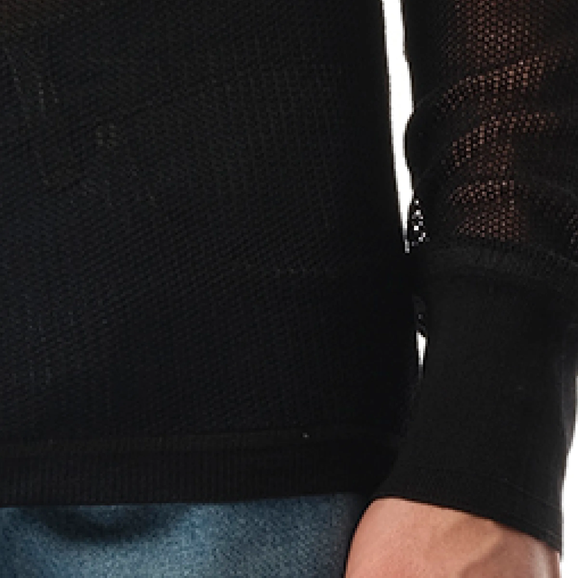 Net Stitch Sweatshirter in Black sold by MARAIS product image thumbnail 3