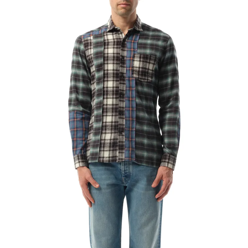 Patwork Shirt in Multicolor sold by MARAIS