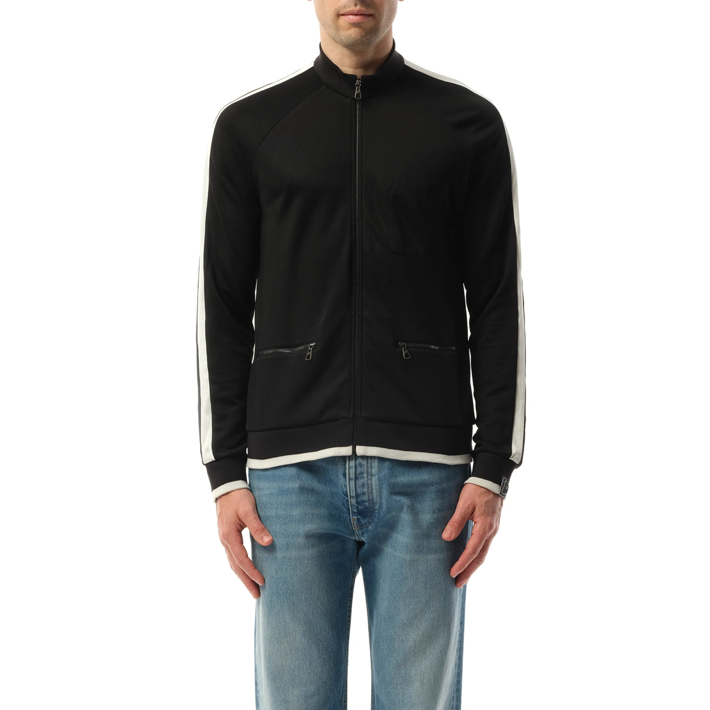 Satin Technical Jacket in Black sold by MARAIS