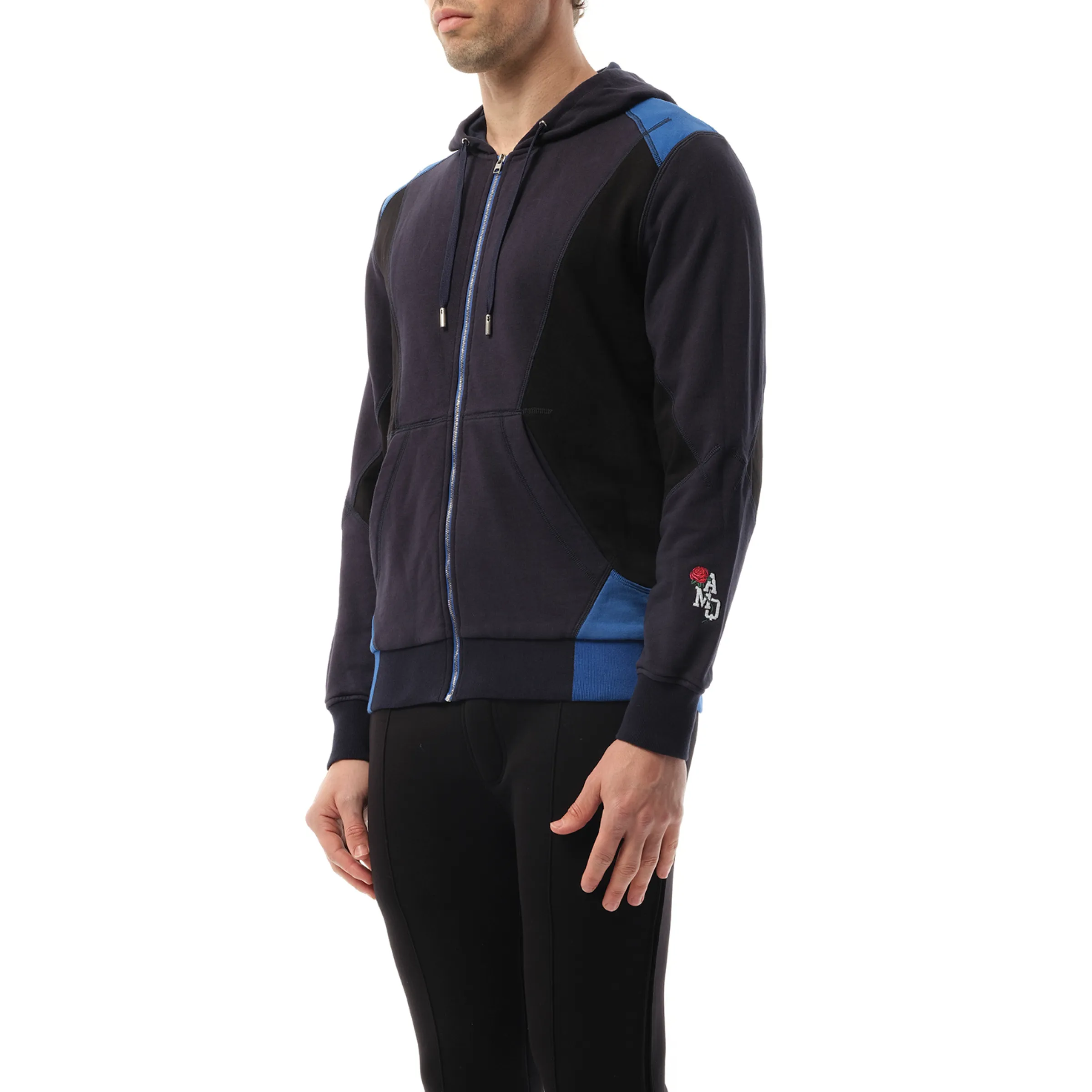Patchwork Hoodie in Navy sold by MARAIS product image thumbnail 5
