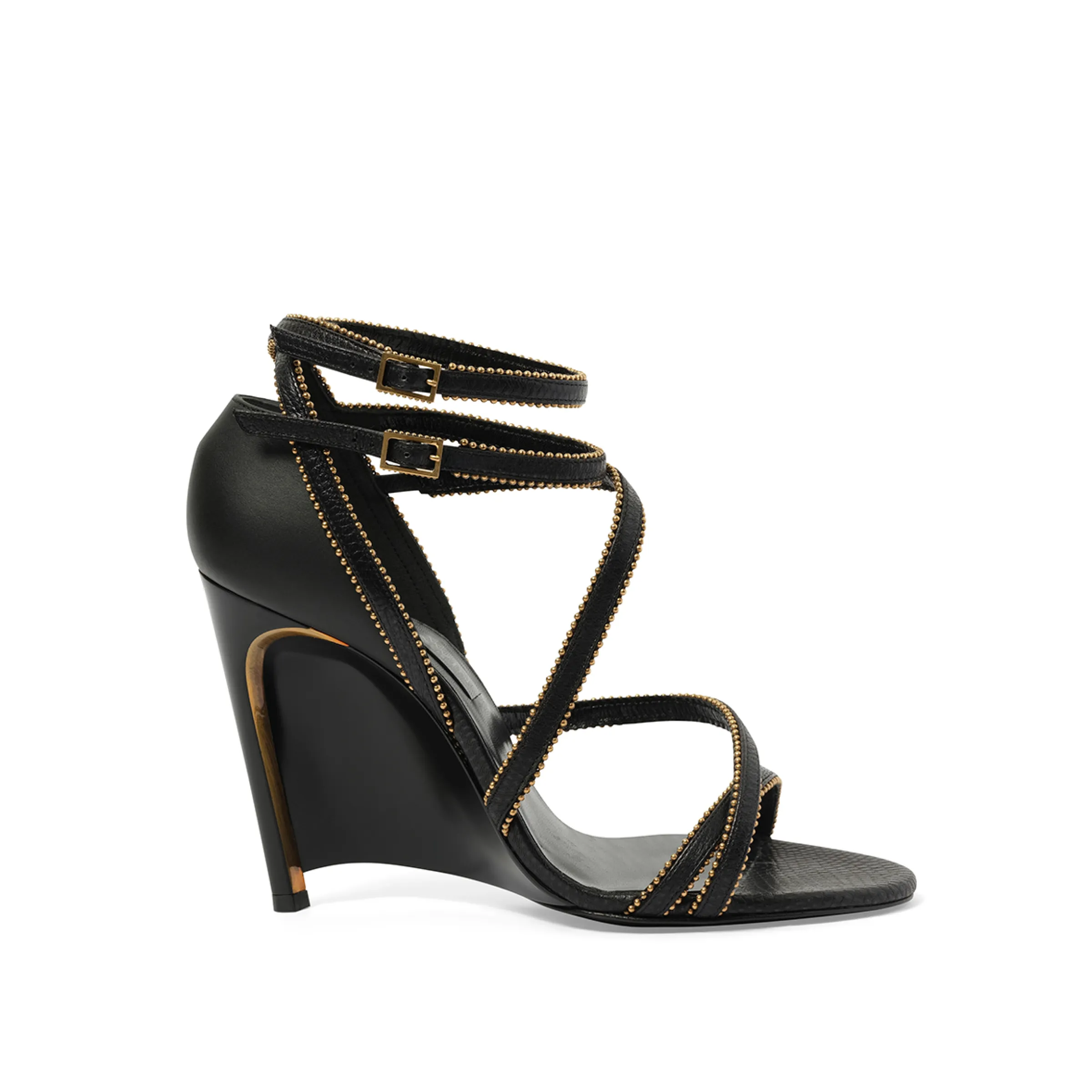 Wedge Sandal in Black sold by MARAIS