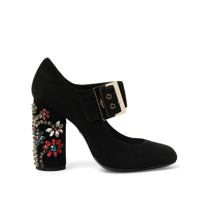 Emb Mary Jane Pump in Black sold by MARAIS
