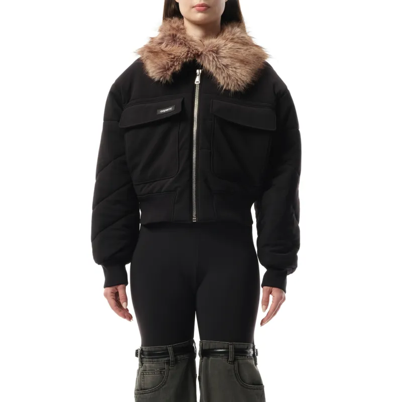 C+ Bomber Jacket in Black/Brown sold by MARAIS