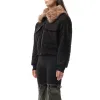 C+ Bomber Jacket in Black/Brown sold by MARAIS