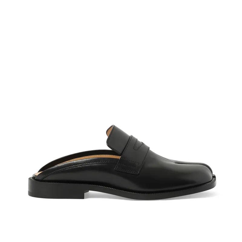 Tabi City Loafer Mule in Black sold by MARAIS