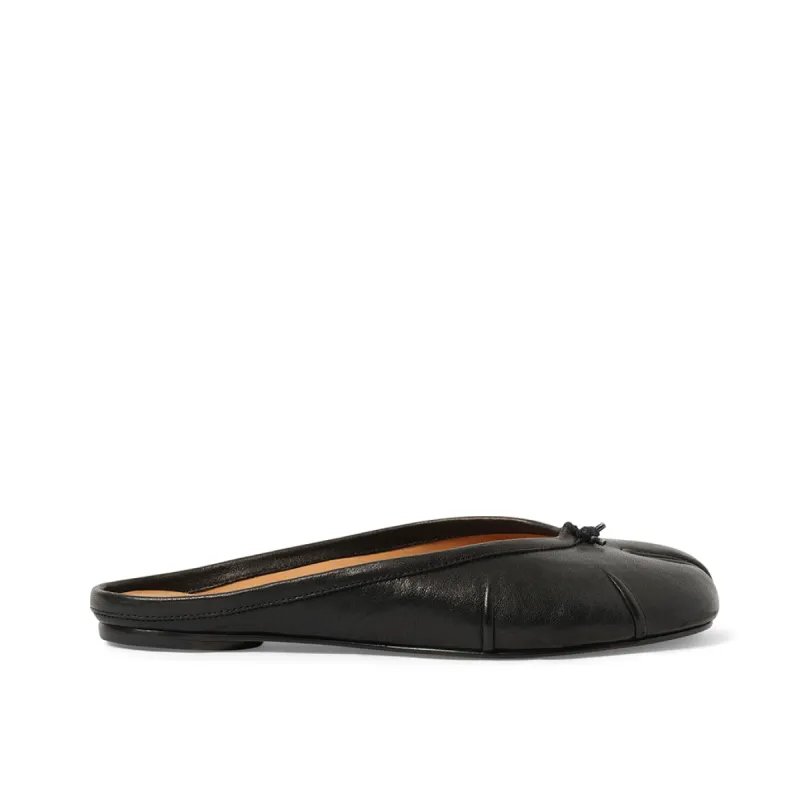 Tabi Ballerina Mule in Black sold by MARAIS