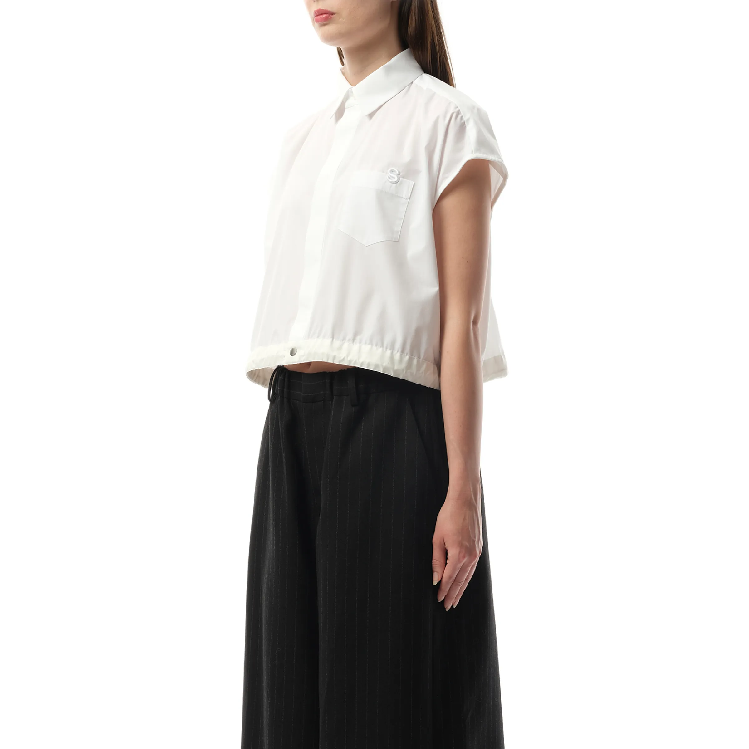 Cotton Poplin Shirt in Off White sold by MARAIS product image thumbnail 5