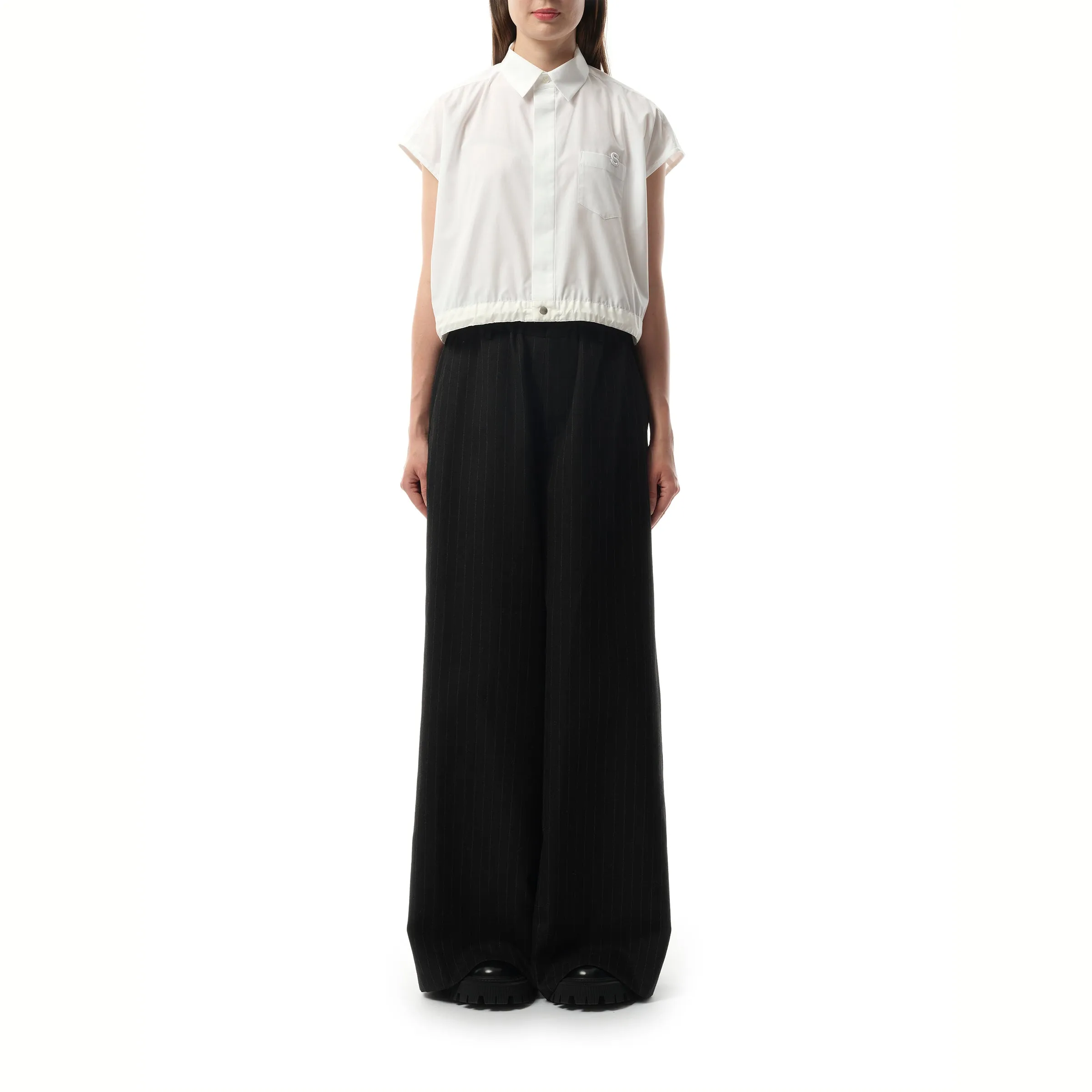 Cotton Poplin Shirt in Off White sold by MARAIS product image thumbnail 4