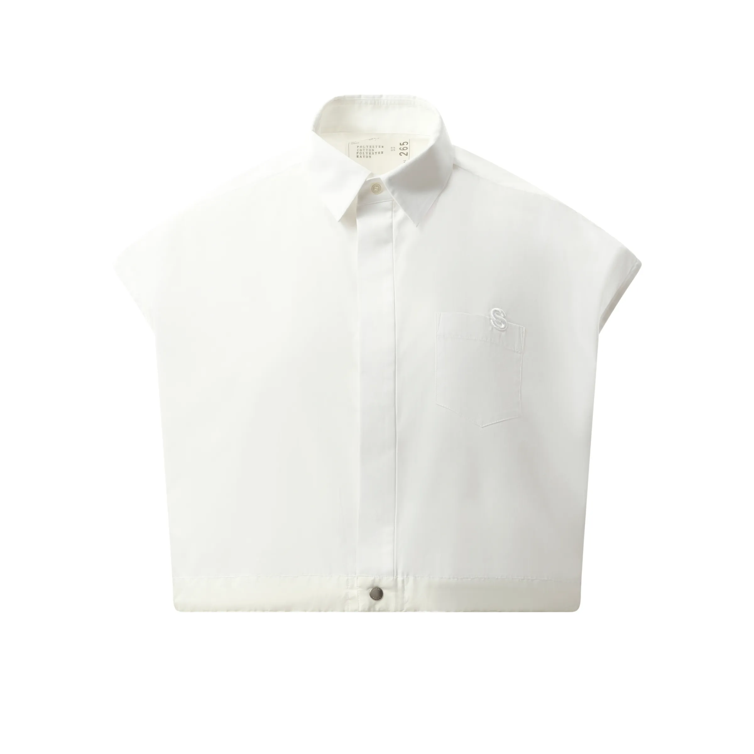 Cotton Poplin Shirt in Off White sold by MARAIS product image thumbnail 2