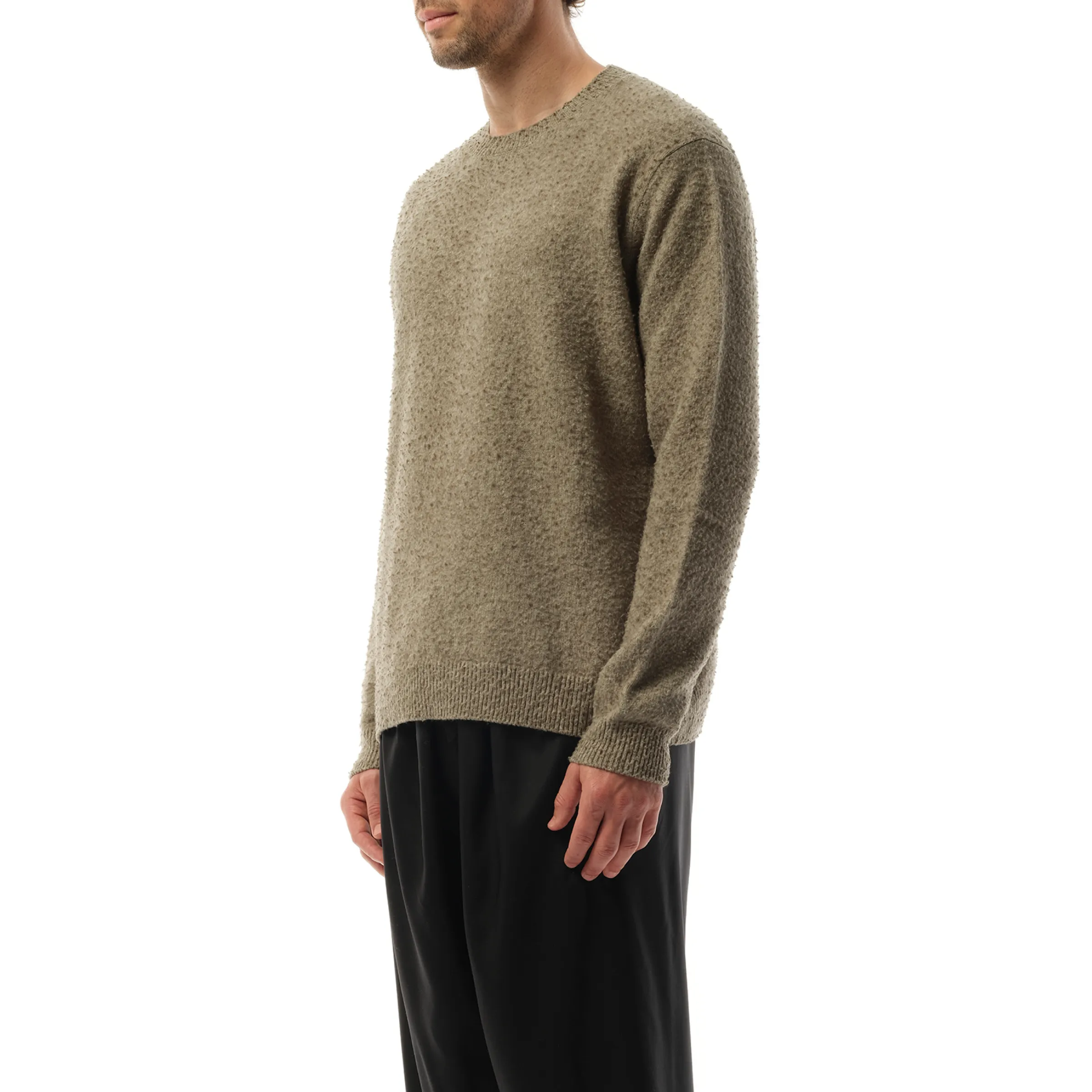 Wool Crewneck Sweater in Sage Green sold by MARAIS product image thumbnail 5