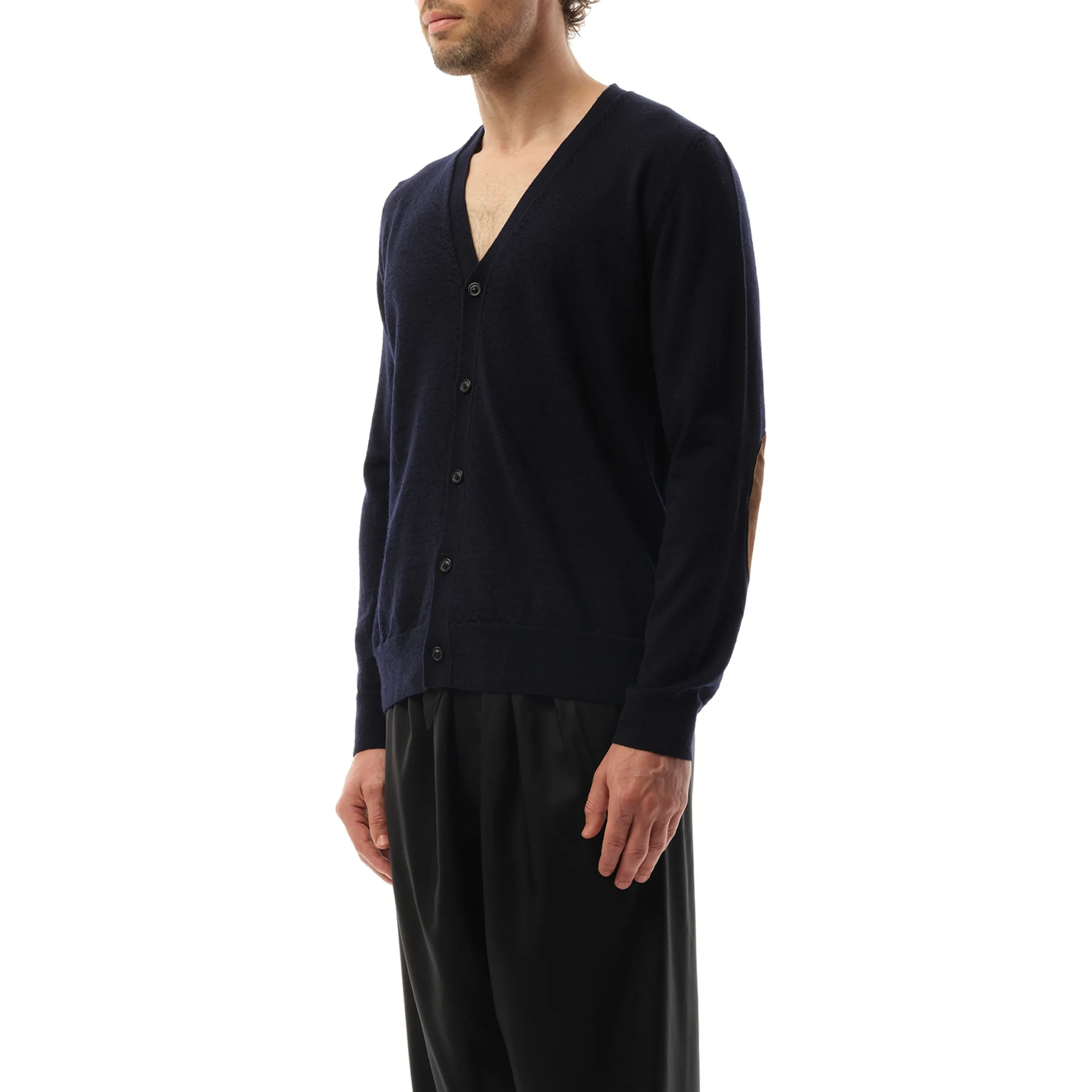 Wool Cardigan in Dark Blue sold by MARAIS product image thumbnail 5