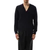 Wool Cardigan in Dark Blue sold by MARAIS