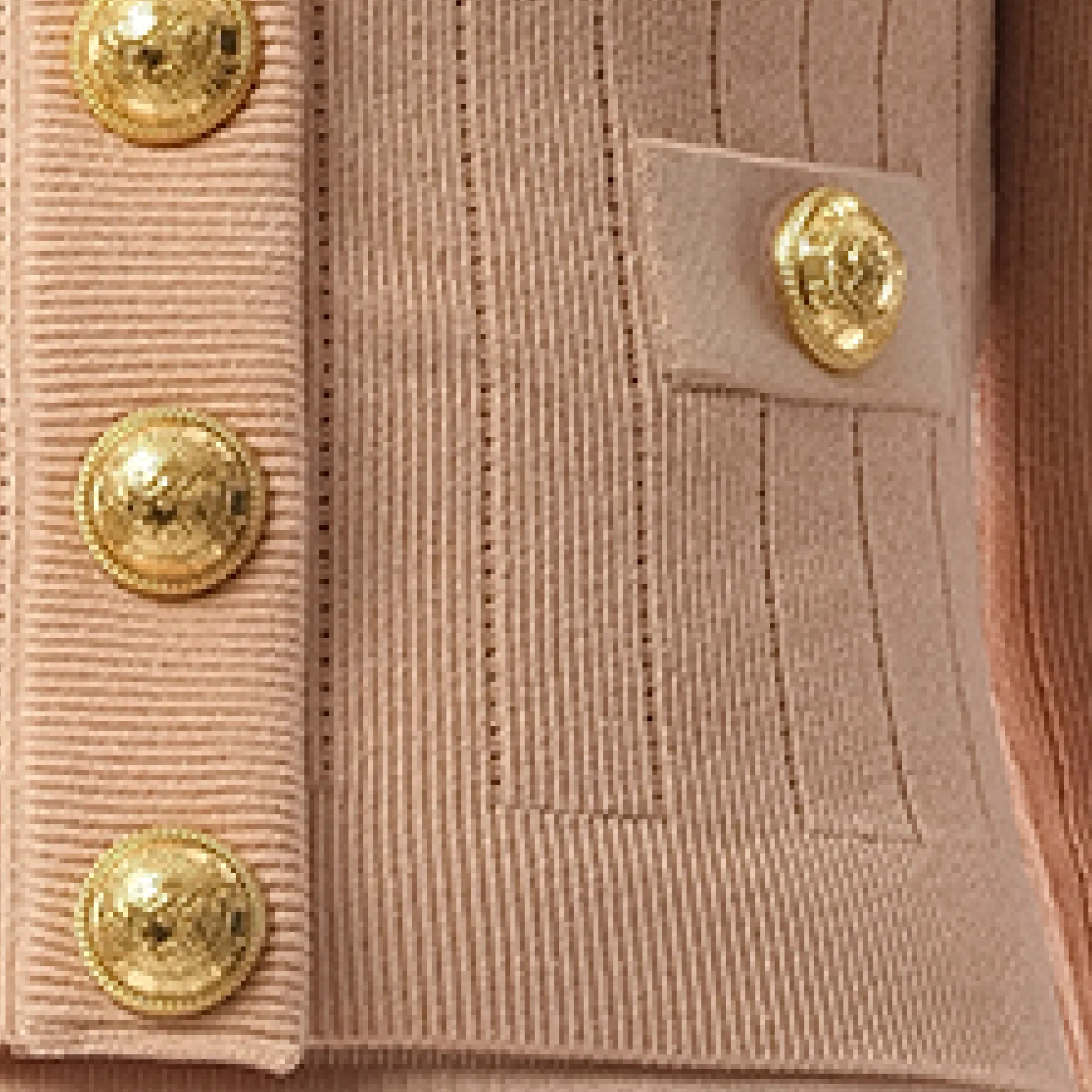 V-Neck 2 Pockets Buttoned Knit Cardigan in Nude Rose sold by MARAIS product image thumbnail 3