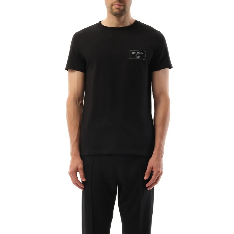 Couture Label T-Shirt in Black sold by MARAIS