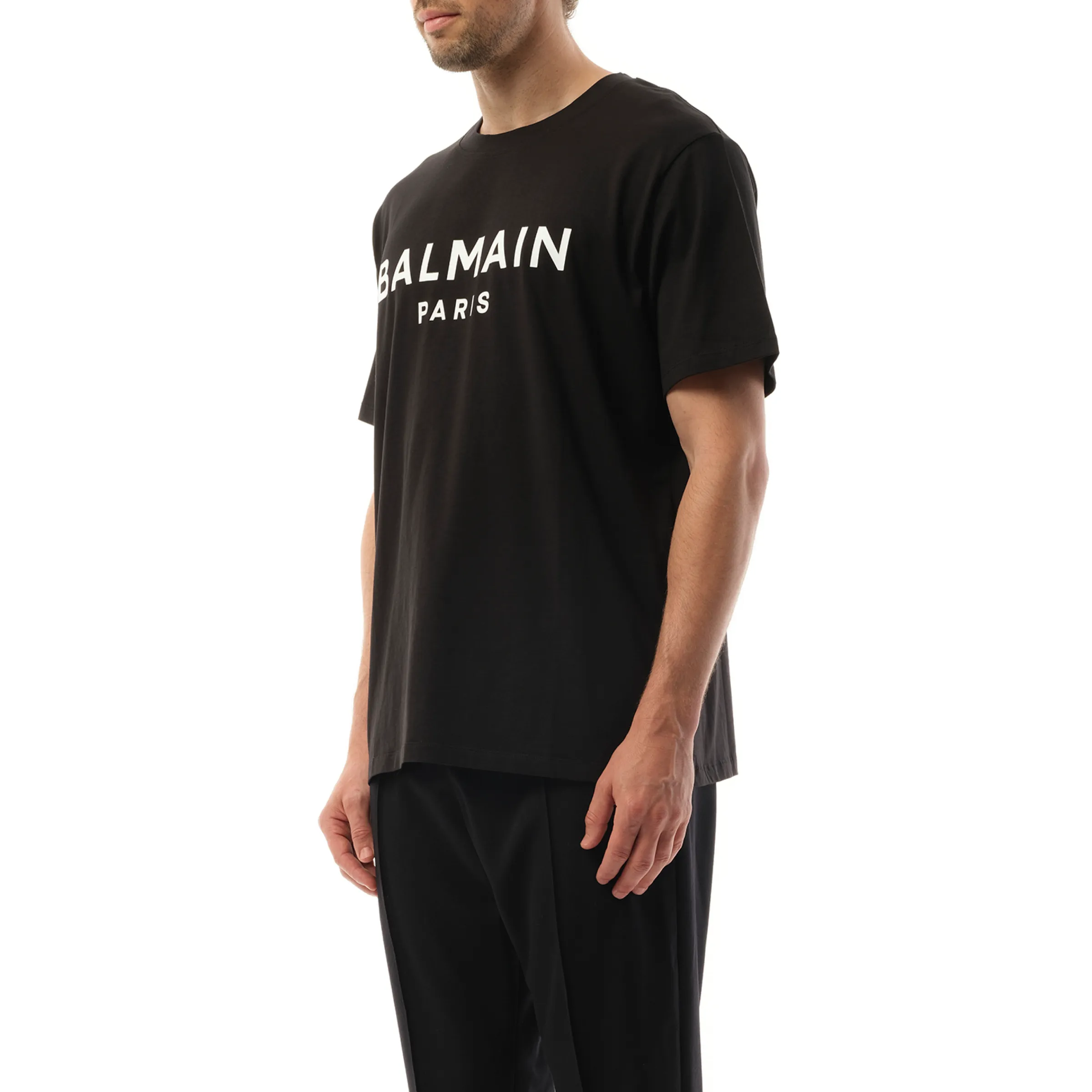 Balmain Print Reg Fit T-Shirt in Black/White sold by MARAIS product image thumbnail 5