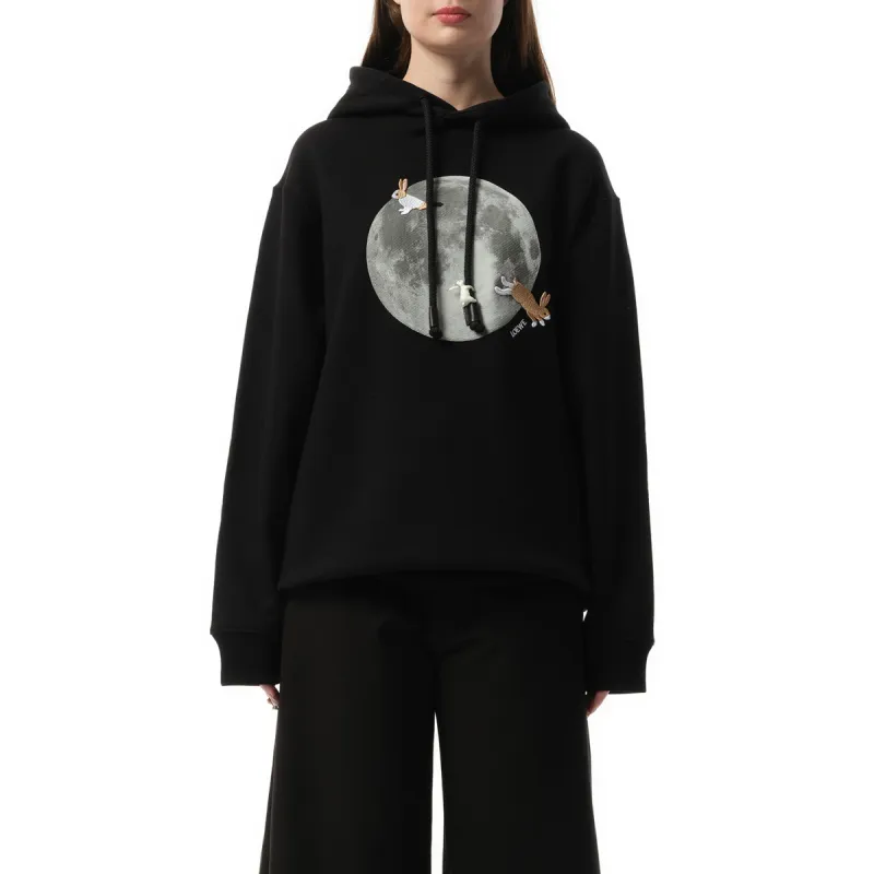 Moon Print Hoodie in Black sold by MARAIS