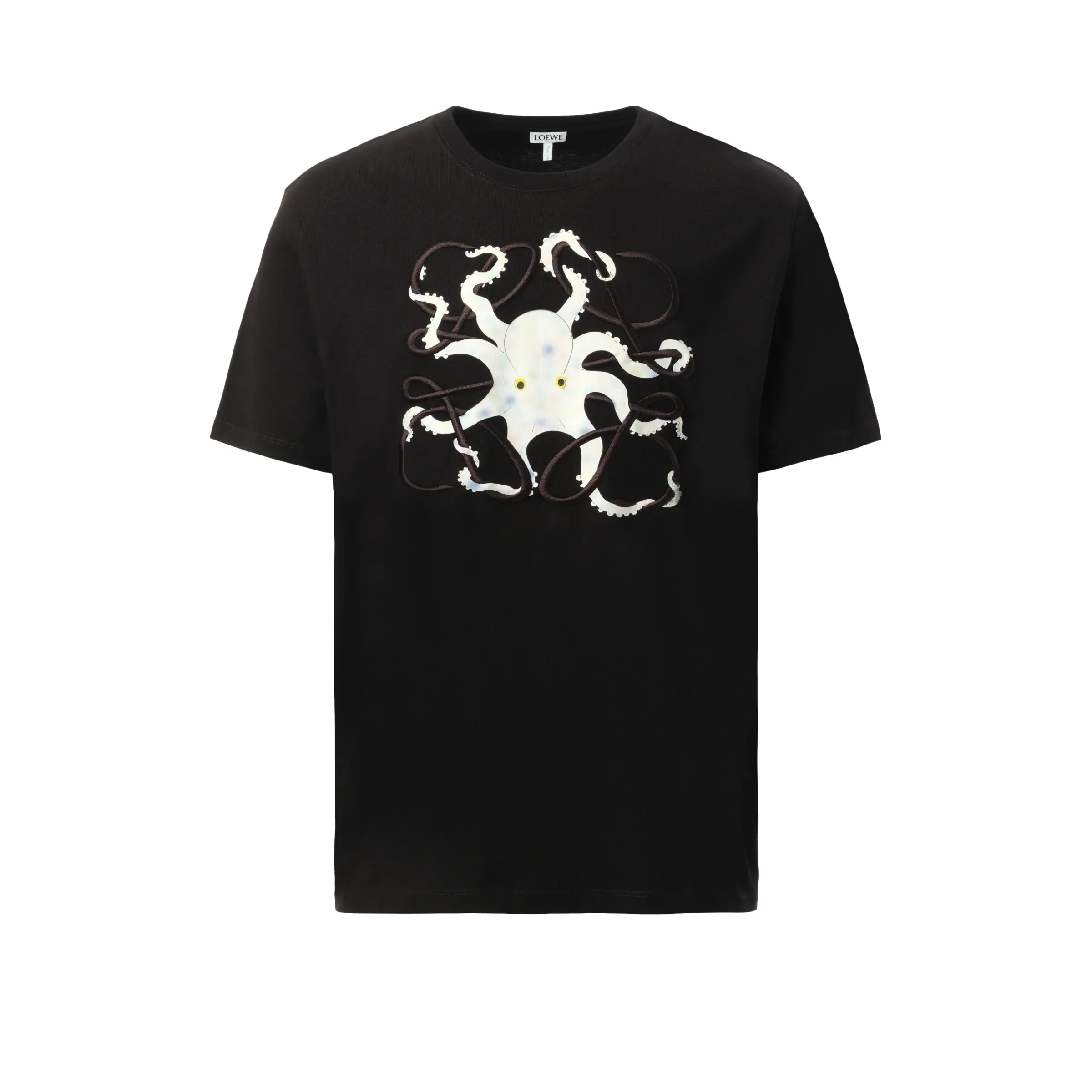 Suna Fujita Octopus Print T-Shirt in Black sold by MARAIS product image thumbnail 2