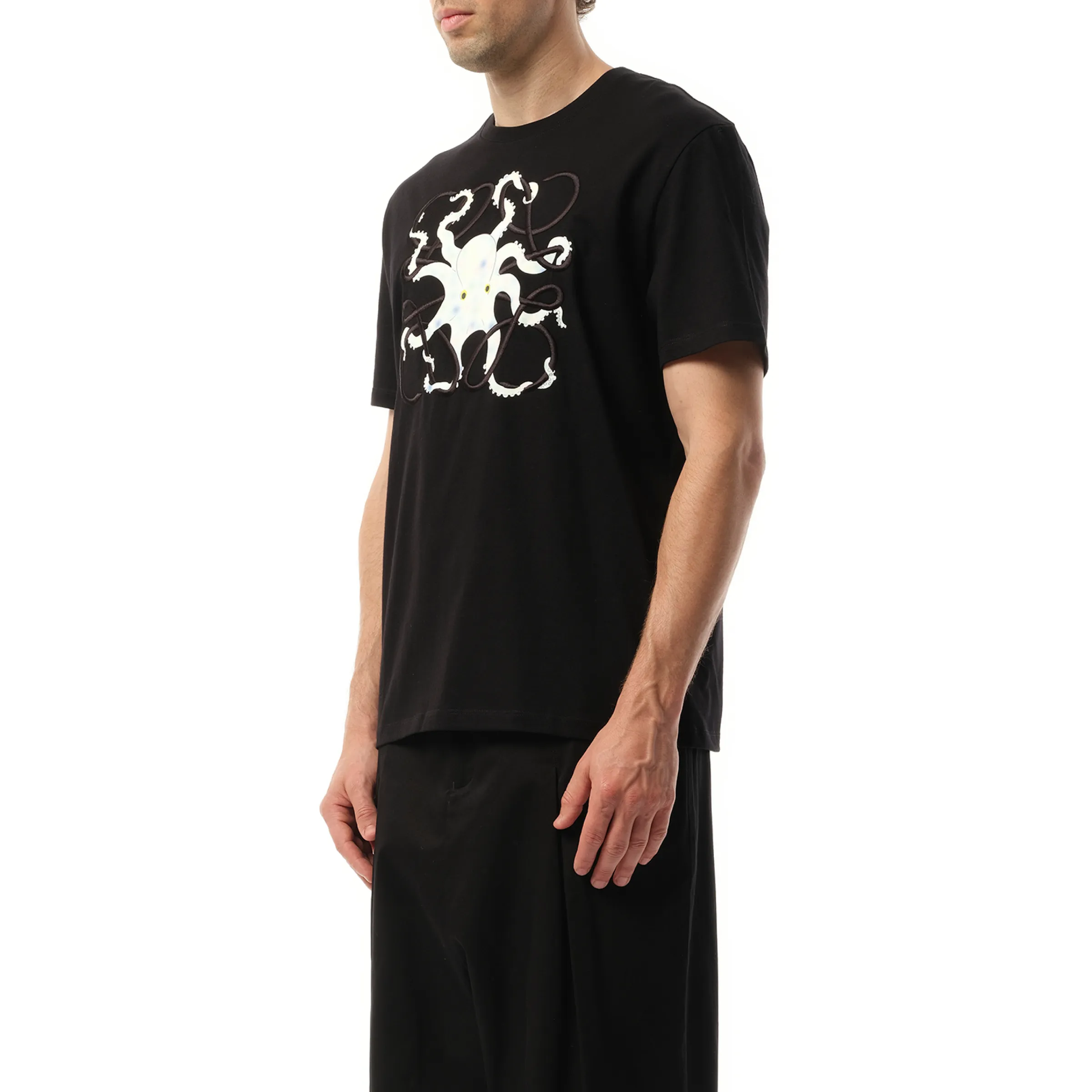 Suna Fujita Octopus Print T-Shirt in Black sold by MARAIS product image thumbnail 5