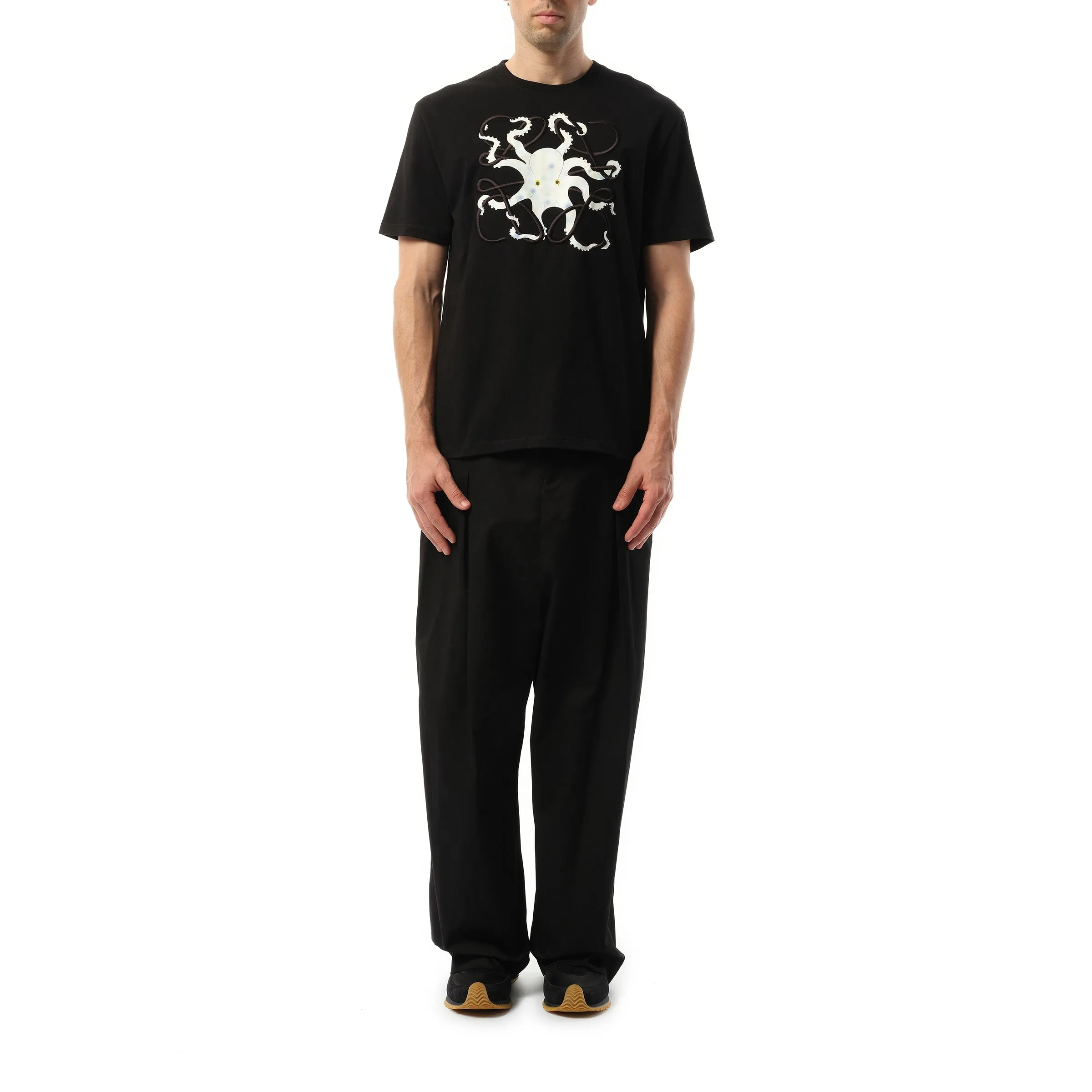 Suna Fujita Octopus Print T-Shirt in Black sold by MARAIS product image thumbnail 4