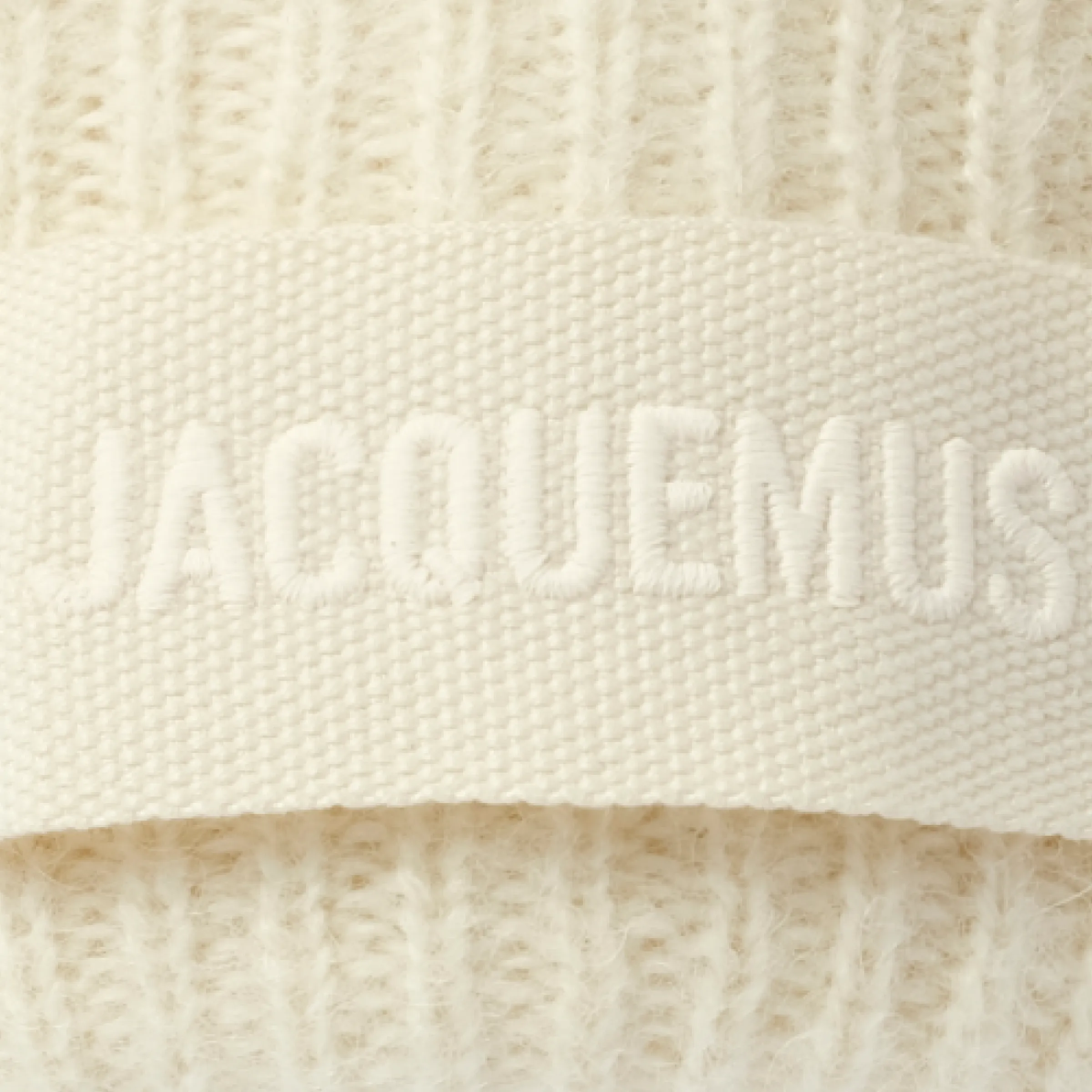 Gros Grain Beanie in Off White sold by MARAIS product image thumbnail 3
